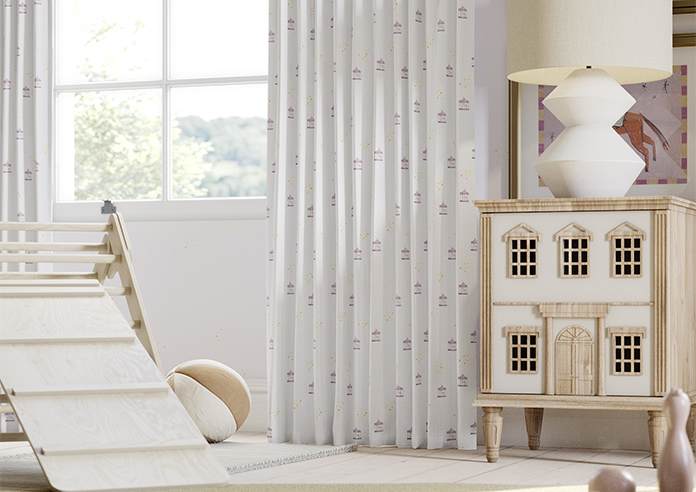 Merrily, Merry Small Violet - Made to Measure Curtains - Image 5